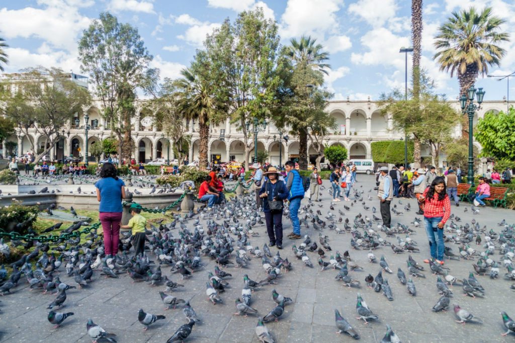 Plaza de Armas en Arequipa. Foto: Matyas Rehak - Shutterstock