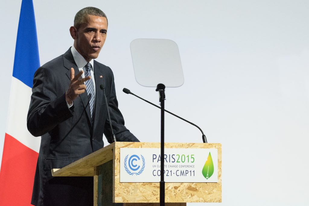 Barack Oobama presente en el COP 21 realizado en PARIS. Foto: Frederic Legrand - COMEO