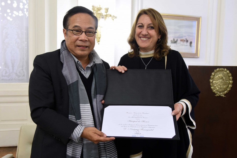 Rosario reafirma sus convenios con el Gobierno de Tailandia