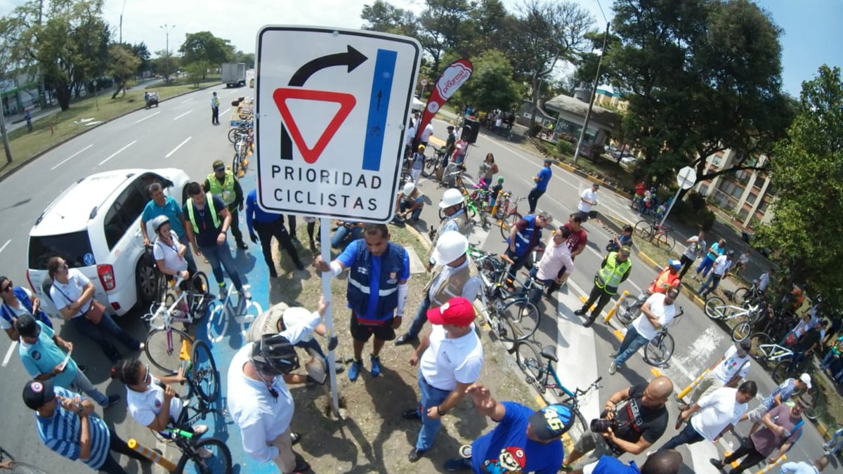 En el Día sin Autos Cali recibió nuevo tramo de ciclorruta