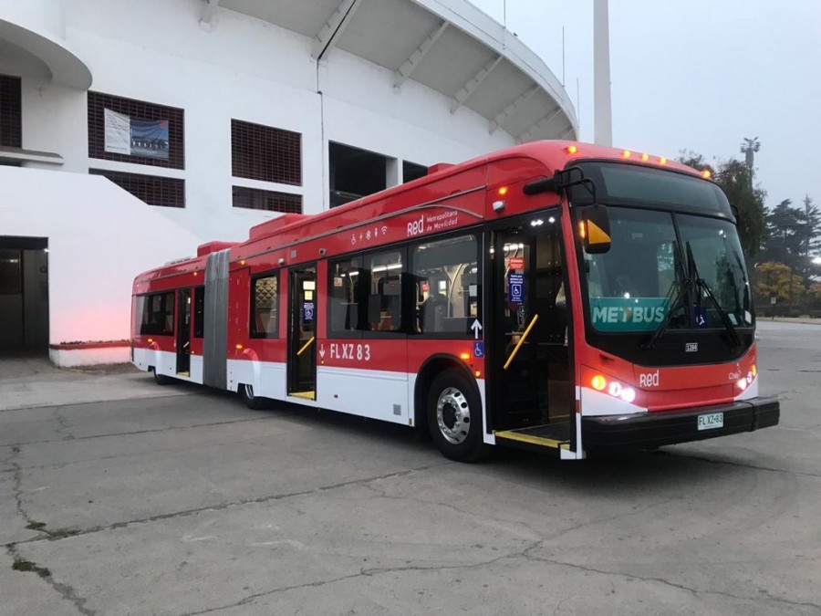 Región Metropolitana de Santiago tiene nuevo bus eléctrico articulado