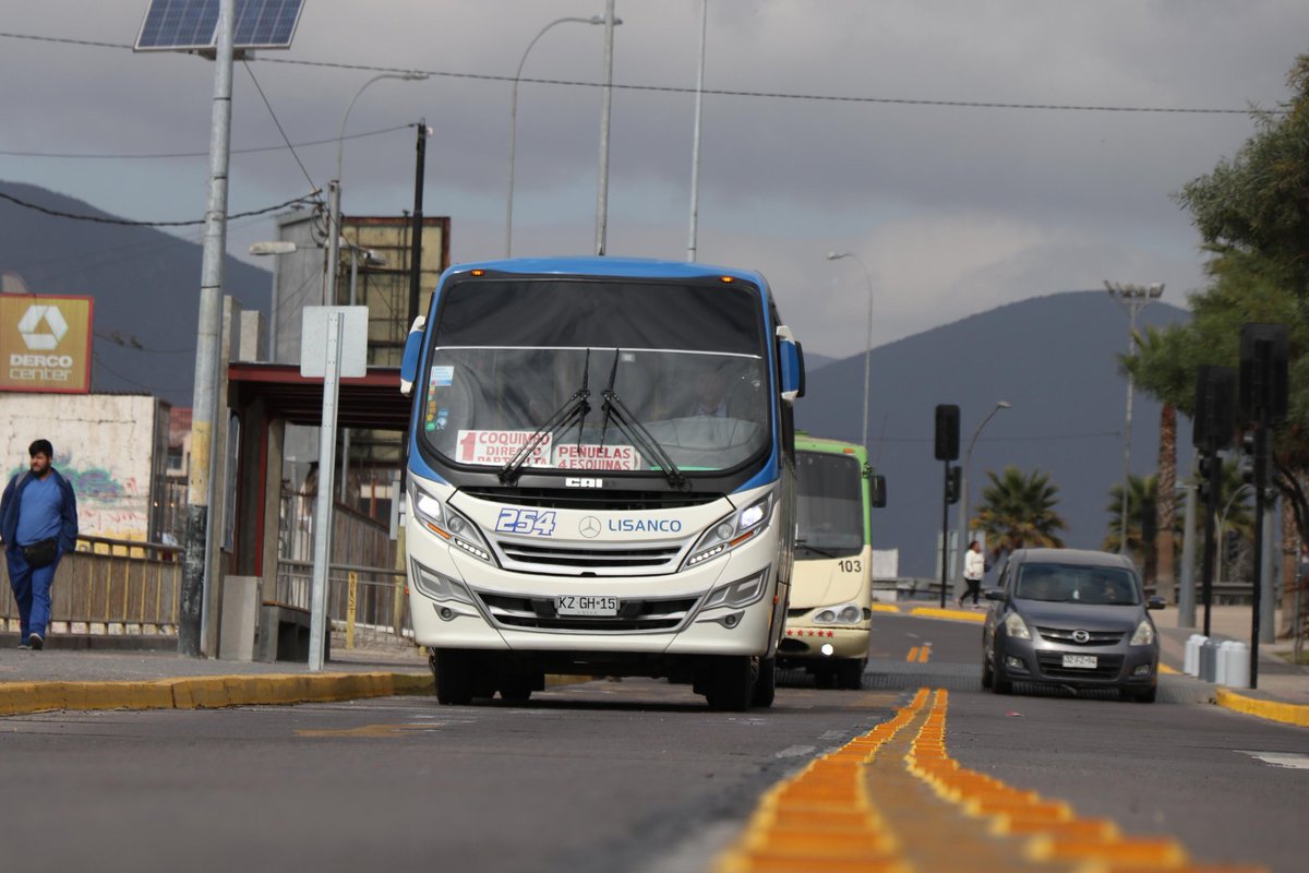 Coquimbo inauguró carril exclusivo para el transporte público