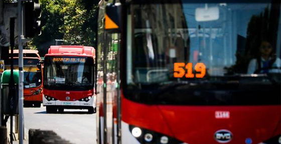 Mejoran los indicadores del transporte público de Santiago
