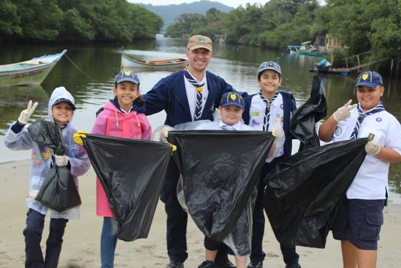 Scouts de Latinoamérica se unen por los Mares Limpios