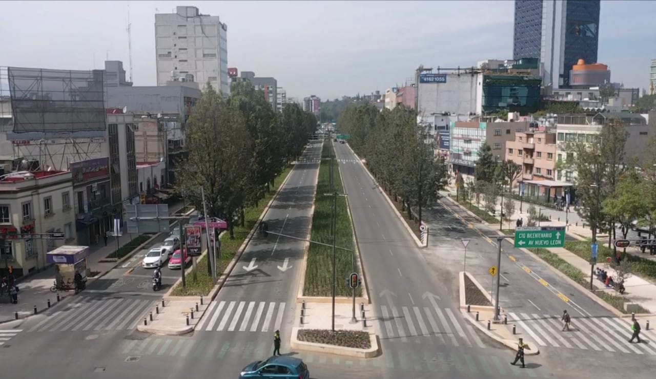 Avenida Chapultepec en la CDMX fue renovada